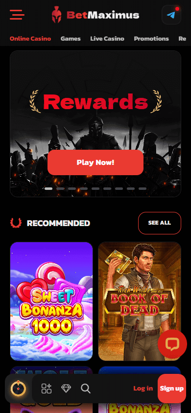 BetMaximus Casino Mobile screenshot